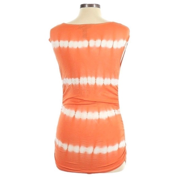 🌺 INC International Concepts Striped Sequin Tie-Dye Lightweight Blouse Size M - Picture 2 of 8